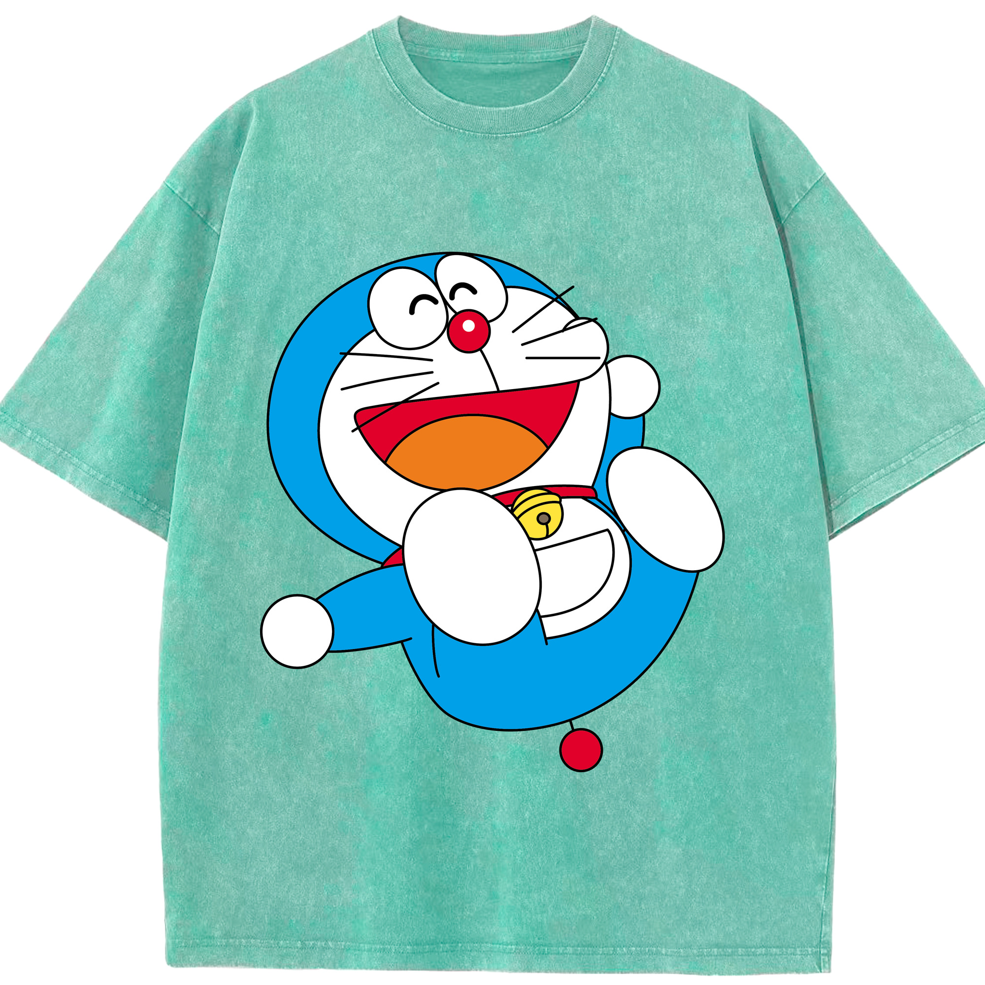 （画像用） ドラえもん Doraemon 綿100% ヴィンテージ風 半袖Tシャツ（フロントプリント）